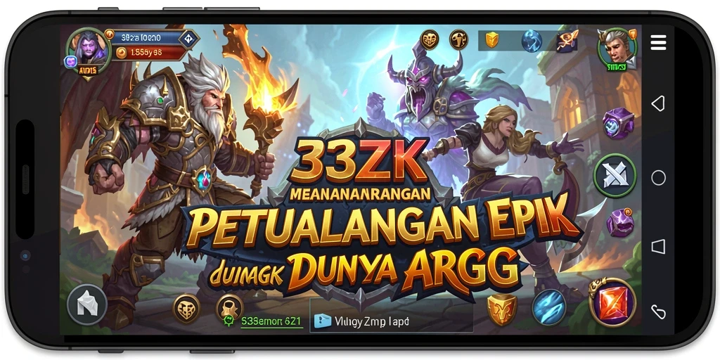 Tangkapan layar utama 33ZK menampilkan aksi pertempuran yang intens.