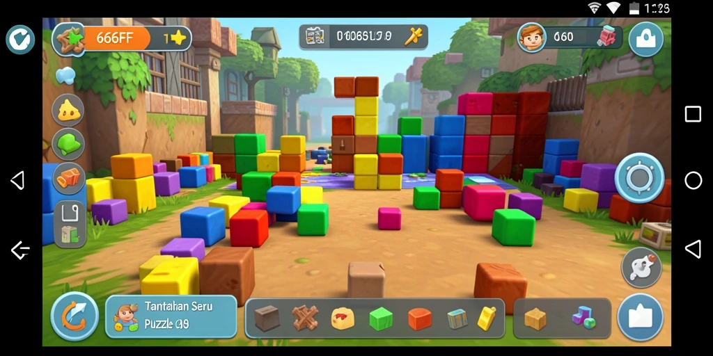 Tampilan screenshot gameplay <strong>666FF</strong> yang seru dengan tantangan Puzzle.