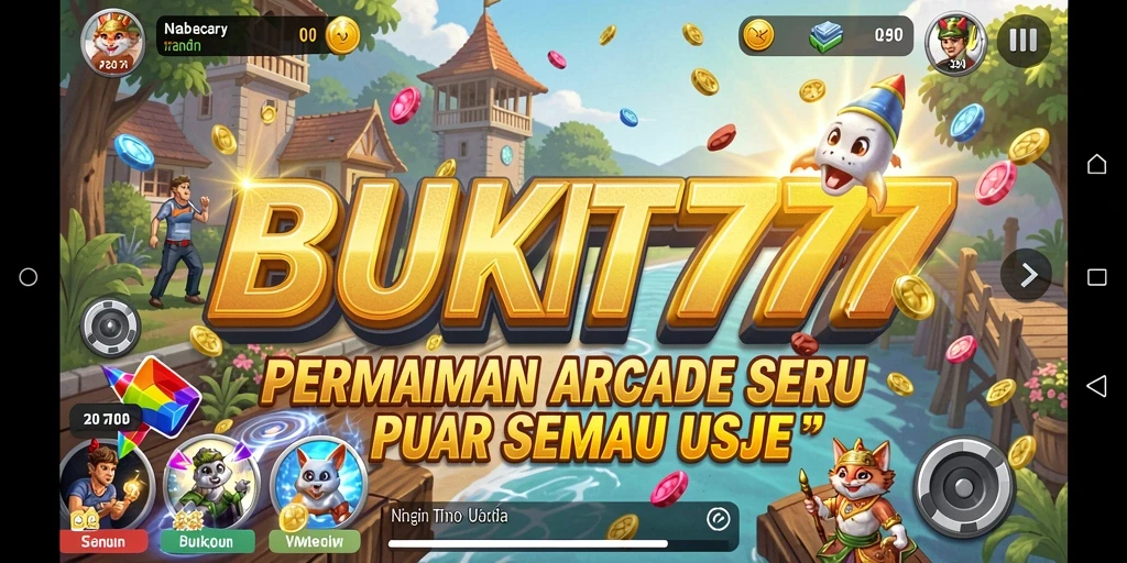 Tampilan seru gameplay BUKIT777 yang adiktif dan berwarna-warni.