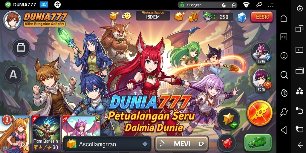 Tampilan gameplay DUNIA777 yang menakjubkan.