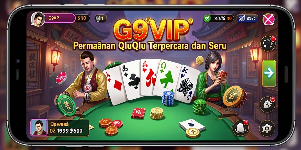 Tampilan menarik dari gameplay G9VIP QiuQiu.