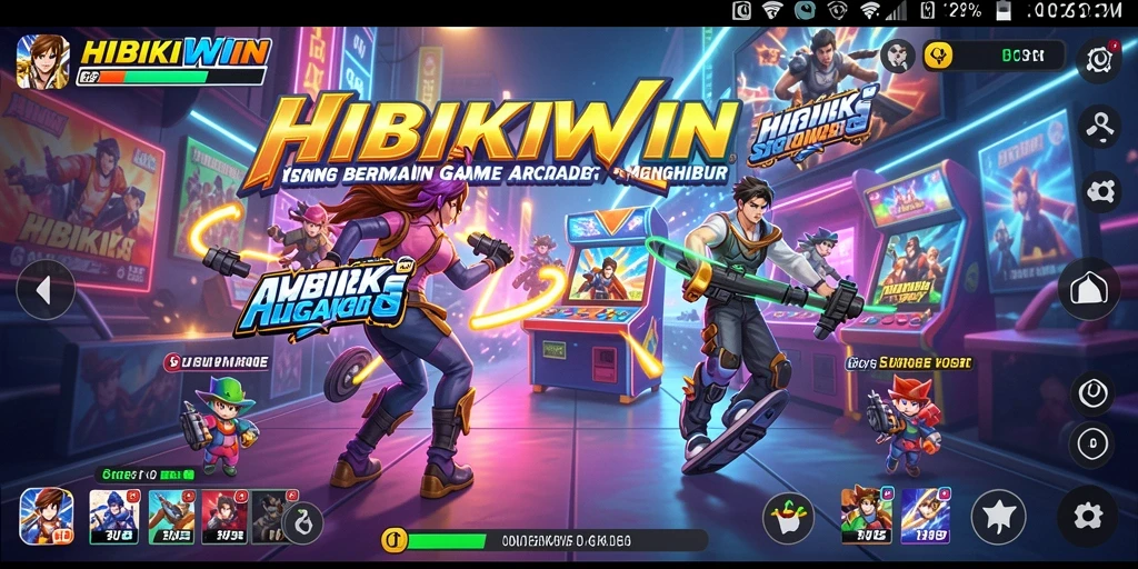 Tampilan gameplay HIBIKIWIN yang seru dan menantang.