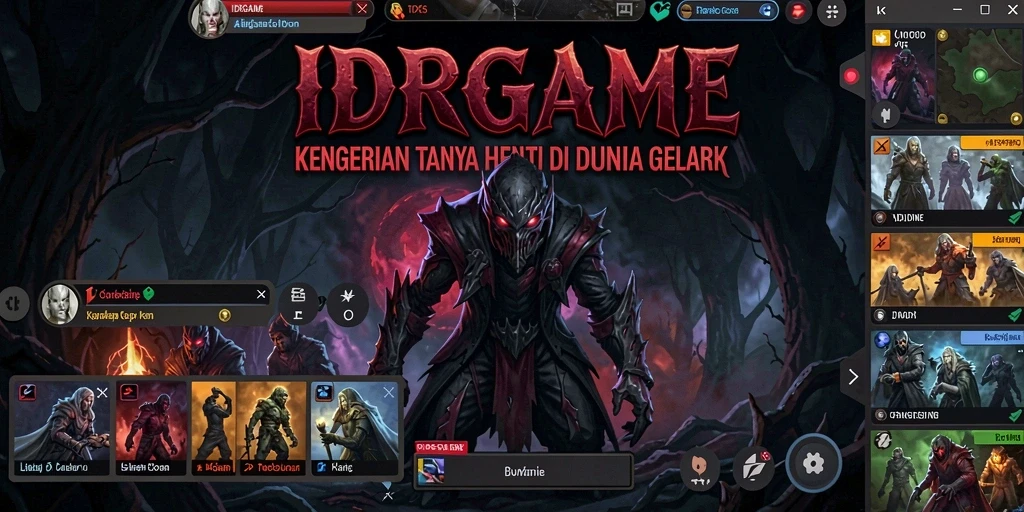 Screenshot gameplay menegangkan dalam IDRGAME dengan suasana Horror yang mencekam.