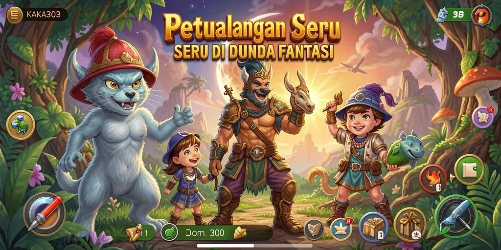 Tangkapan layar dari KAKA303 menampilkan aksi petualangan yang mendebarkan.
