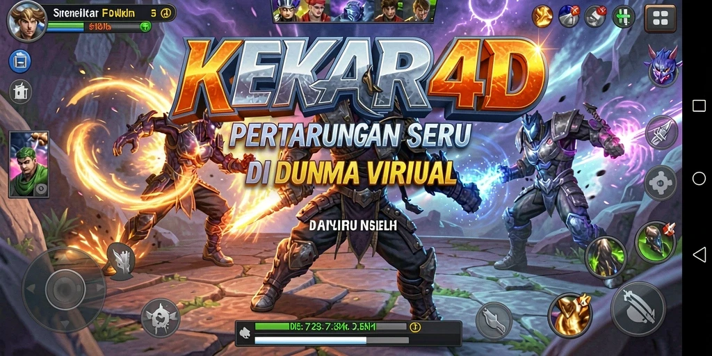 Tampilan gameplay seru dalam KEKAR4D dengan pertarungan yang mendebarkan.