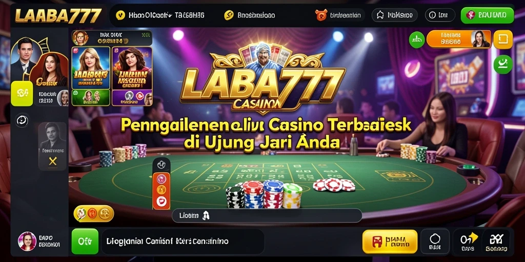 Tampilan gameplay menarik dari LABA777 di Live Casino.