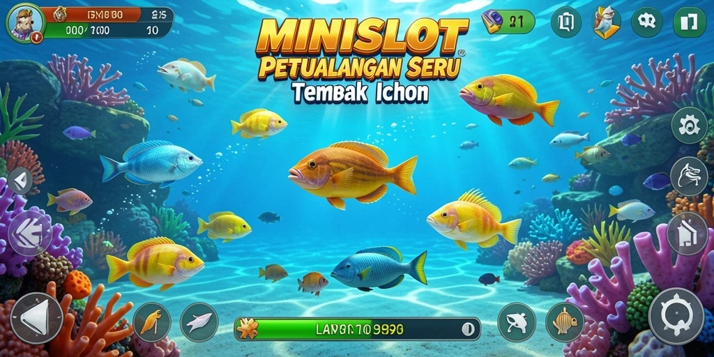 Tangkapan ikan seru dalam gameplay MINISLOT.