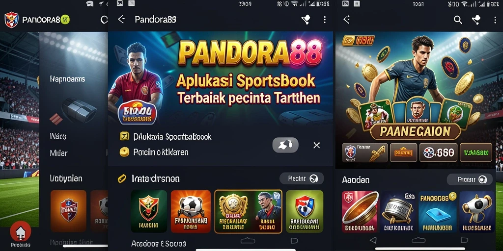 Screenshot utama PANDORA88 menunjukkan antarmuka taruhan yang menarik.