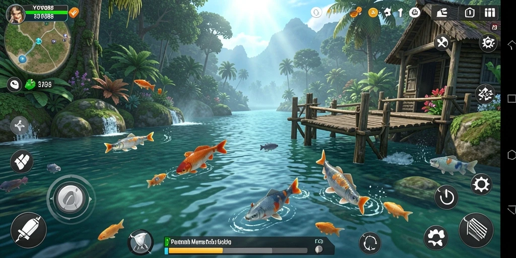 Screenshot utama menunjukkan gameplay memancing yang seru dan menantang di YOYO88.